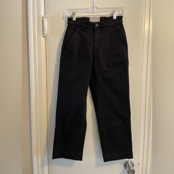 Everlane Straight Leg Crop Jeans Black Size 0 Short - Picture 2 of 11